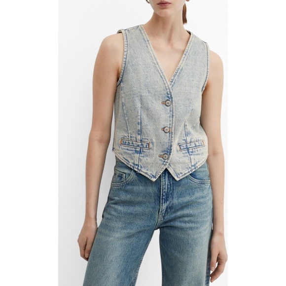 Taylor Crop Vest | Mango - Picture 2 of 3